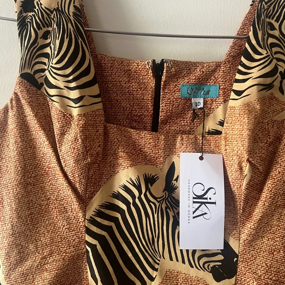 Sika Zebra Print Maxi Dress